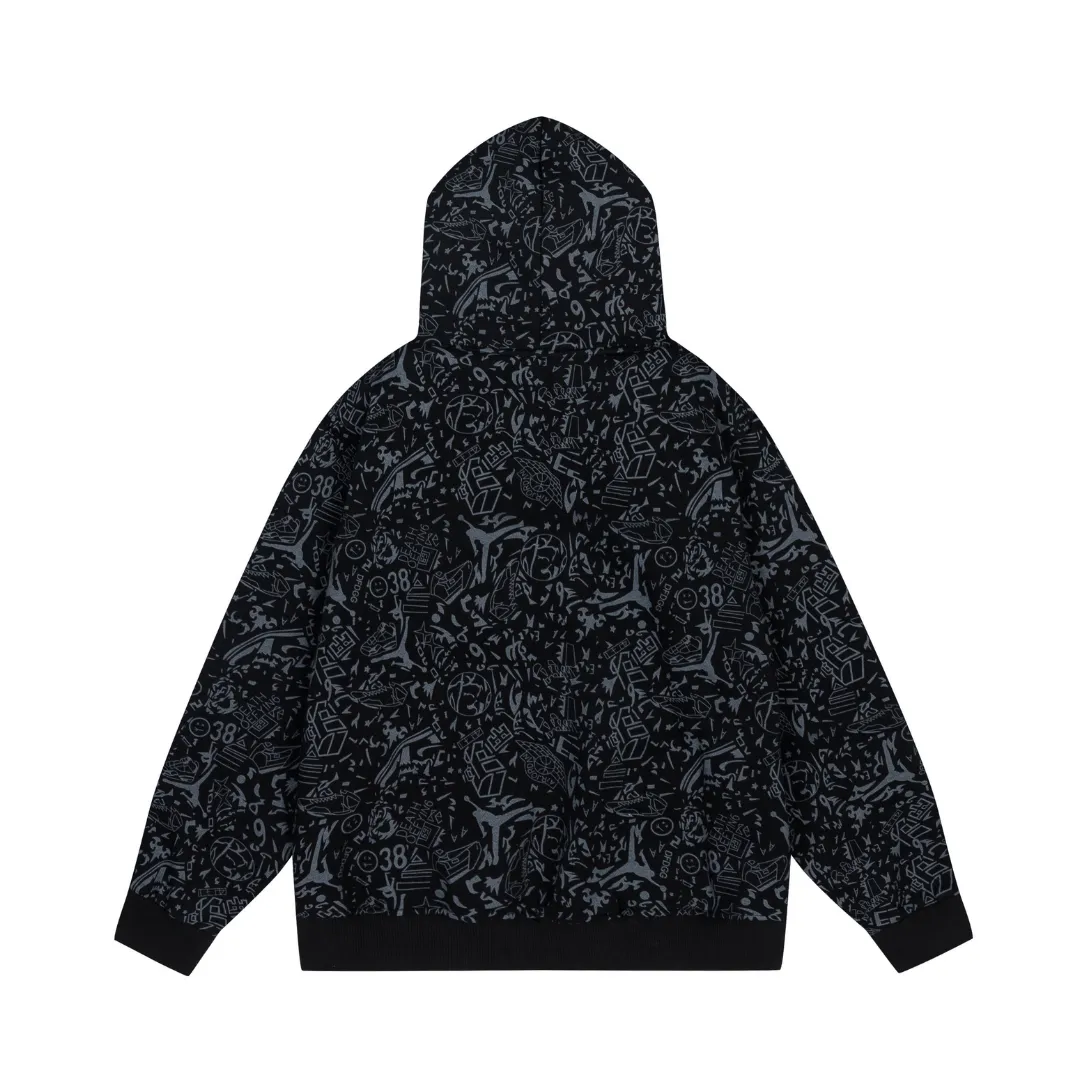 JD Logo Printed Hoodie - JD0033 - Image 4