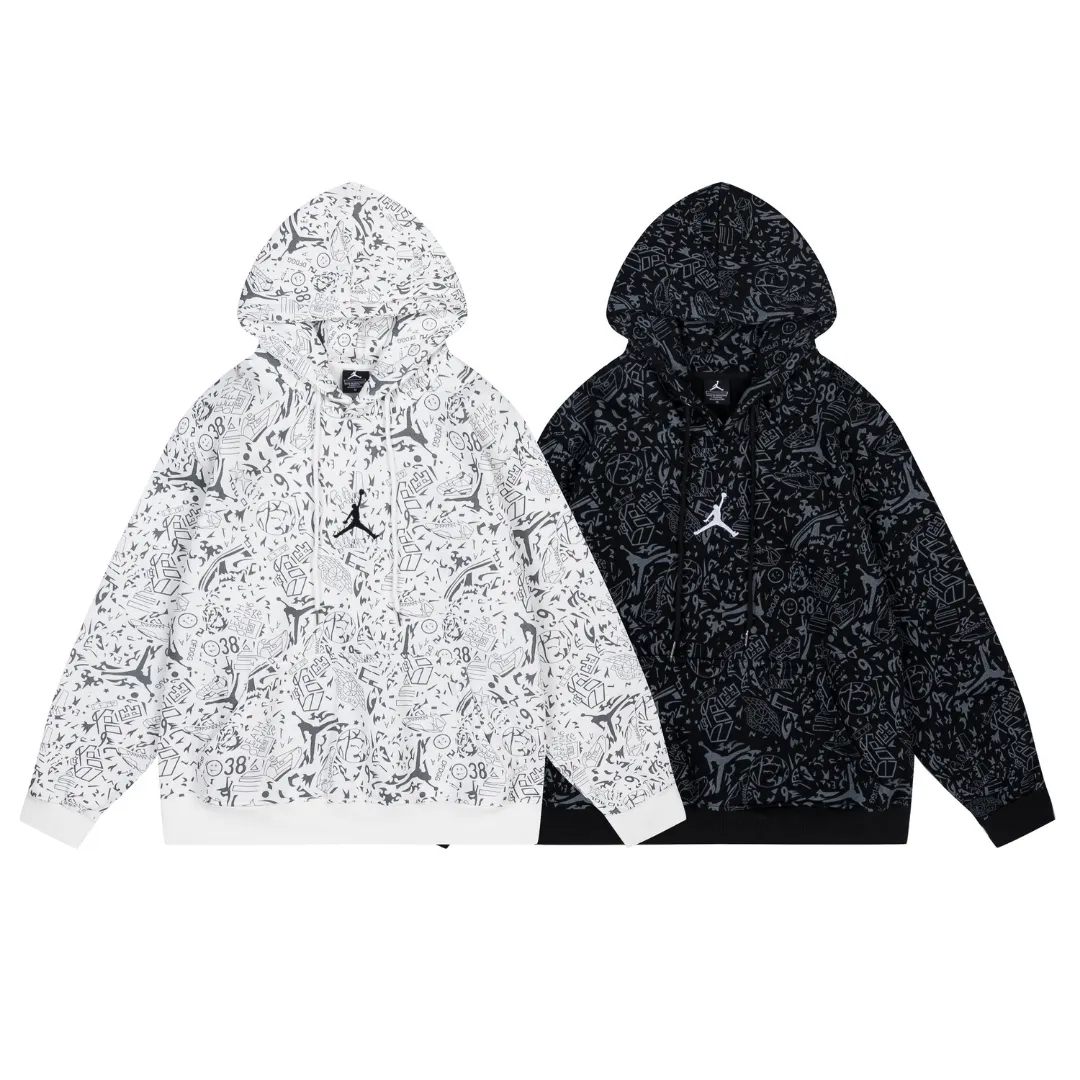 JD Logo Printed Hoodie - JD0033 - Image 5