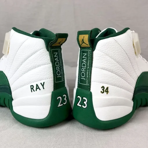 [Premium] Ray Allen x AJ 12 White Green PE Shoes Sneakers – nk0004280 - Image 10