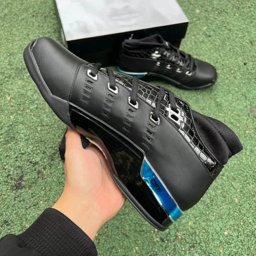 AJ 17 Low Black Patent Shoes Sneakers – nk0004597 - Image 4