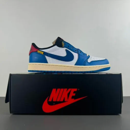 [Premium] Union LA x AJ 1 Low OG Storm Blue Shoes Sneakers – nk0004609 - Image 3