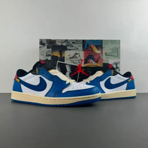 [Premium] Union LA x AJ 1 Low OG Storm Blue Shoes Sneakers – nk0004609 - Image 7