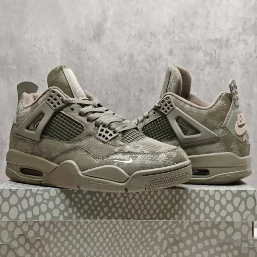 Nigel Sylvester x AJ 4 Army Green Mamba Shoes Sneakers - nk0004631 - Image 8