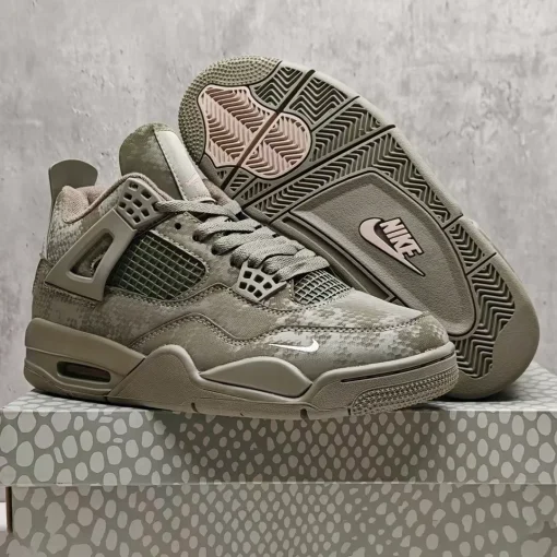 Nigel Sylvester x AJ 4 Army Green Mamba Shoes Sneakers - nk0004631 - Image 5