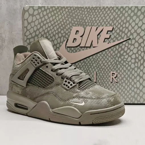 Nigel Sylvester x AJ 4 Army Green Mamba Shoes Sneakers - nk0004631 - Image 4