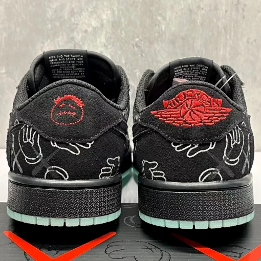 Travis Scott x KAWS x AJ 1 Low OG Black Shoes Sneakers – nk0004637 - Image 10
