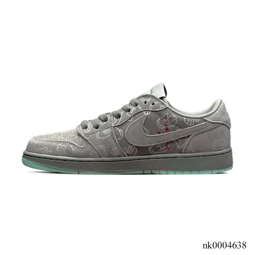 Travis Scott x KAWS x AJ 1 Low OG Cool Grey Shoes Sneakers – nk0004638 - Image 3
