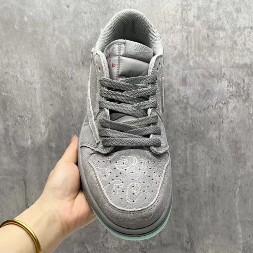 Travis Scott x KAWS x AJ 1 Low OG Cool Grey Shoes Sneakers – nk0004638 - Image 8