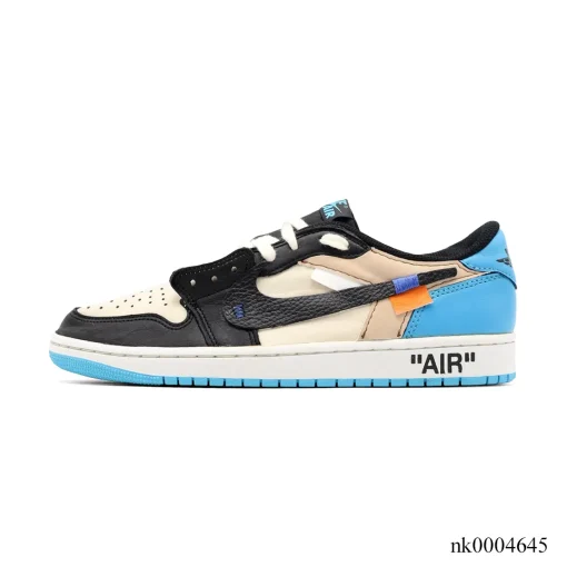 [Premium] Travis Scott x OW x AJ 1 Low OG UNC Shoes Sneakers – nk0004645 - Image 2