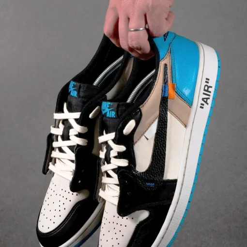 [Premium] Travis Scott x OW x AJ 1 Low OG UNC Shoes Sneakers – nk0004645 - Image 8