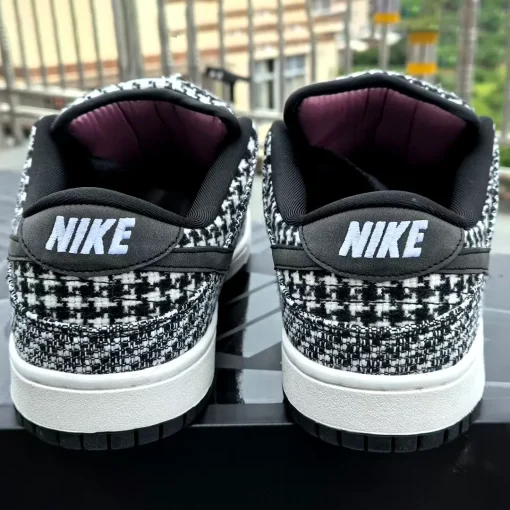 Harris Tweed x Dunk Low Black Phantom Shoes Sneakers - nk0004664 - Image 6
