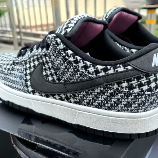 Harris Tweed x Dunk Low Black Phantom Shoes Sneakers - nk0004664 - Image 5