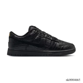 Dunk Low Black Croc Skin Shoes Sneakers - nk0004665