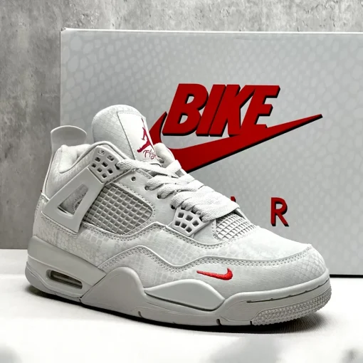 Nigel Sylvester x AJ 4 White Grey Mamba Shoes Sneakers - nk0004677 - Image 4