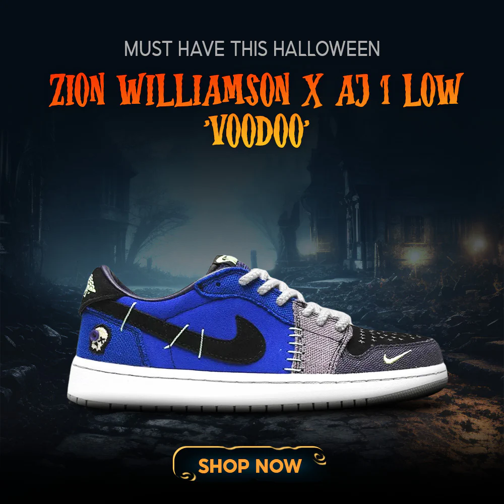Zion Williamson x AJ 1 Low OG Voodoo Alternate