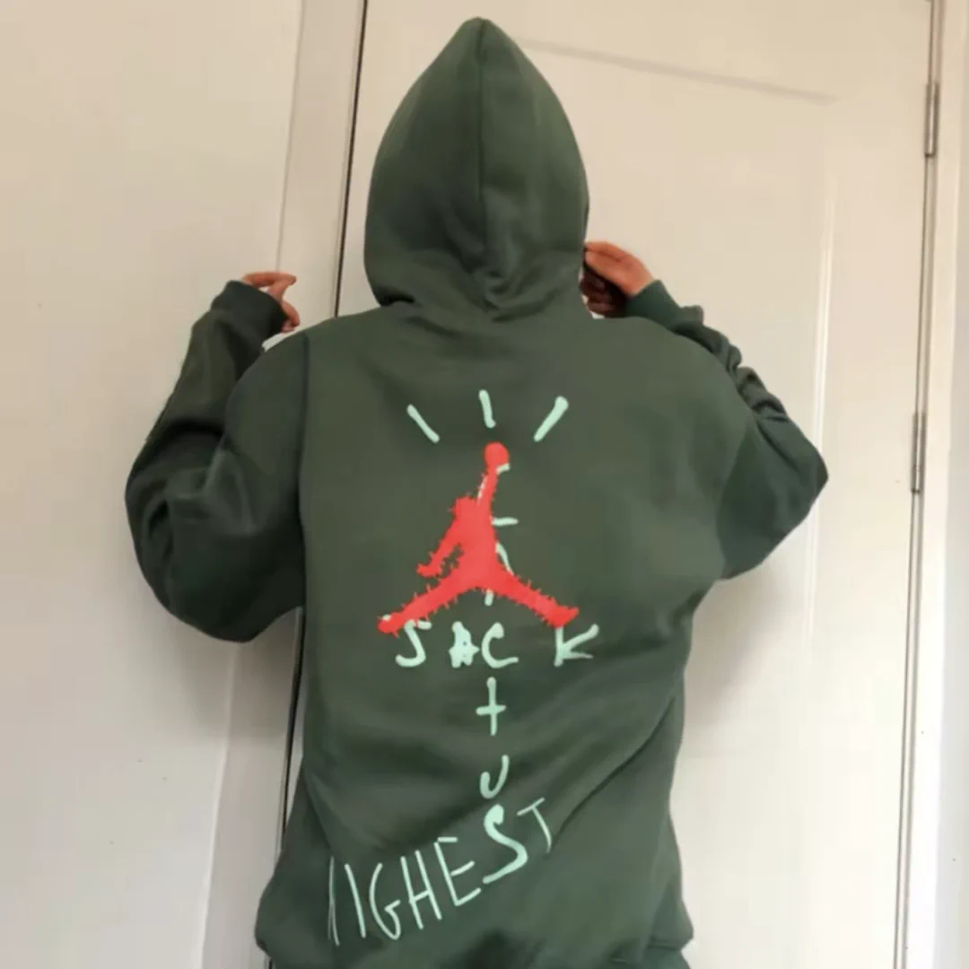 Cactus Jack Graphic Print Hoodie - TS0016 - Image 49