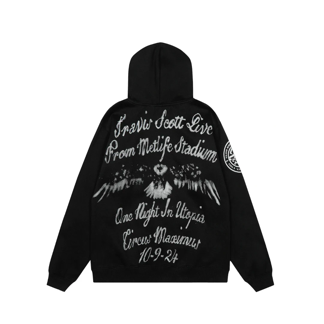 Travis Scott Graphic Print Hoodie Zip - TS0018 - Image 2