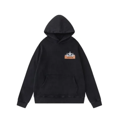 AM Logo Graphic Print Hoodie - AM0005
