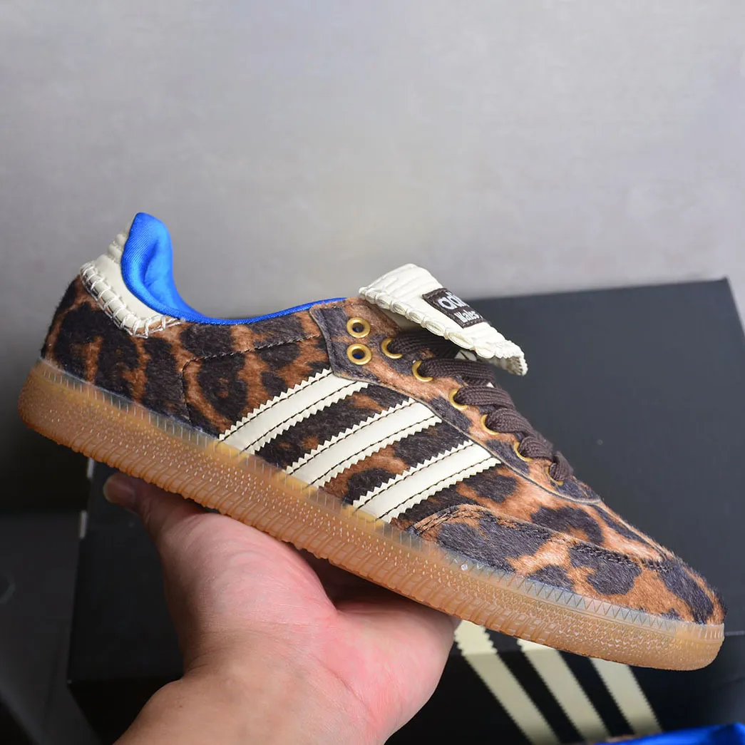 Wales Bonner x AD Samba Pony Leopard Shoes Sneakers - ad0000460 - Image 3