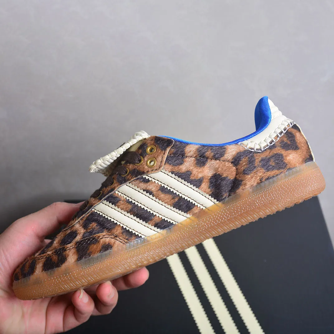 Wales Bonner x AD Samba Pony Leopard Shoes Sneakers - ad0000460 - Image 4