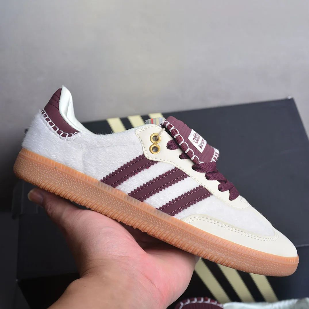 Wales Bonner x AD Samba Pony Cream White Shoes Sneakers - ad0000462 - Image 3