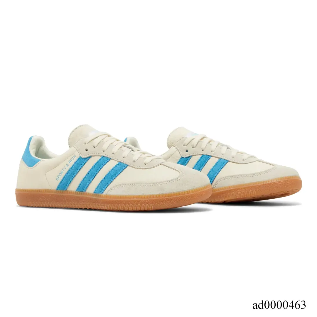 Sporty & Rich x AD Samba OG Cream Blue Shoes Sneakers - ad0000463 - Image 3
