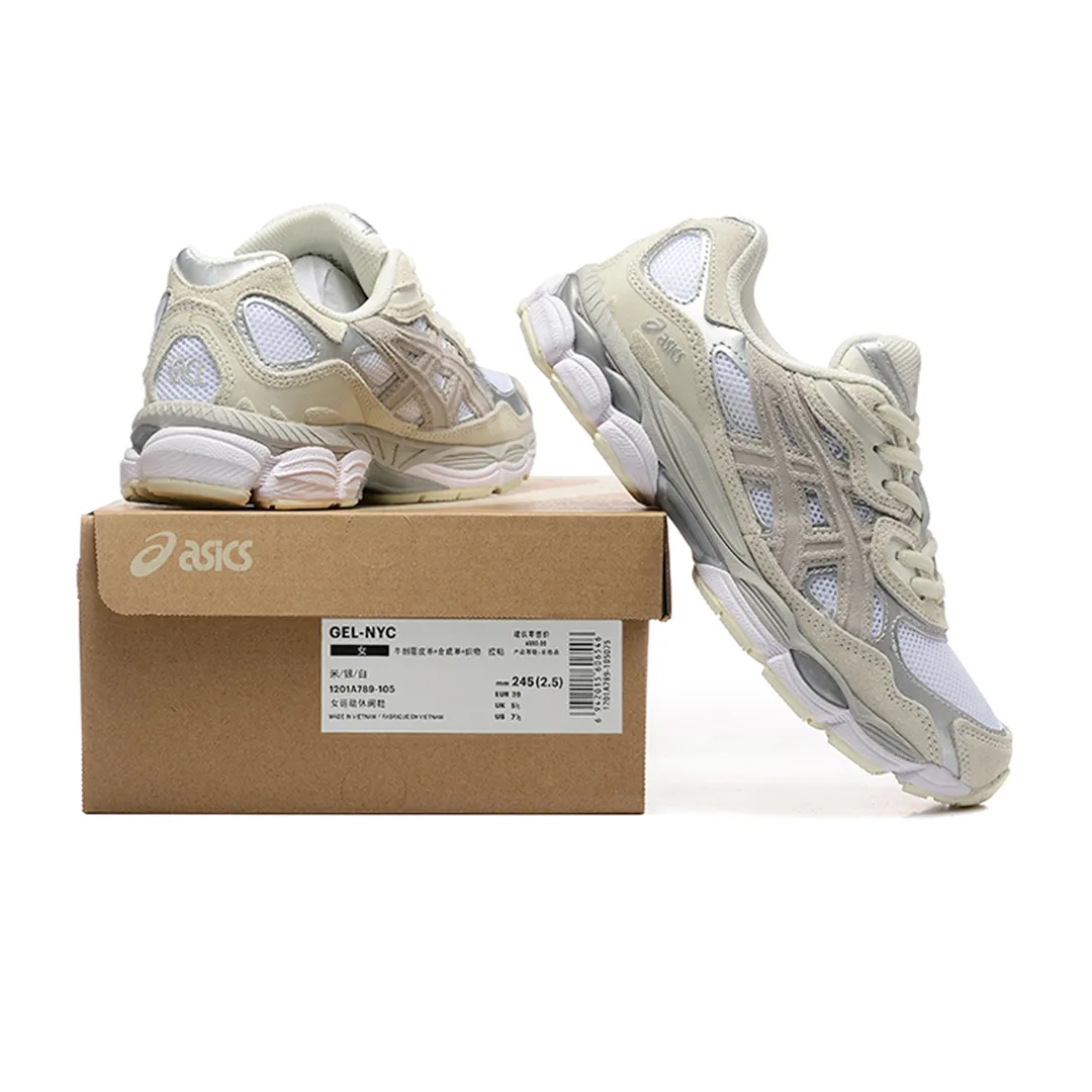 AS Gel NYC White Oyster Grey Shoes Sneakers - as0000009 - Image 3