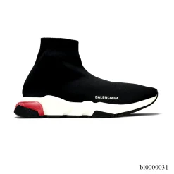 BLCG Speed Clear Sole Black Red Shoes Sneakers - bl0000031