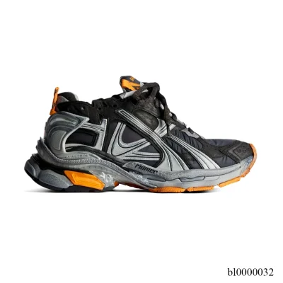 BLCG Runner Worn-Out Black Orange Fluo Shoes Sneakers - bl0000032