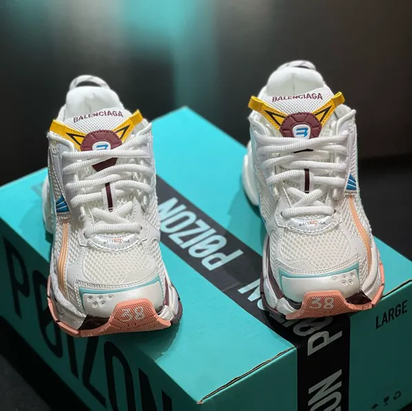 BLCG Runner Worn-Out White Blue PinkShoes Sneakers - bl0000035 - Image 7