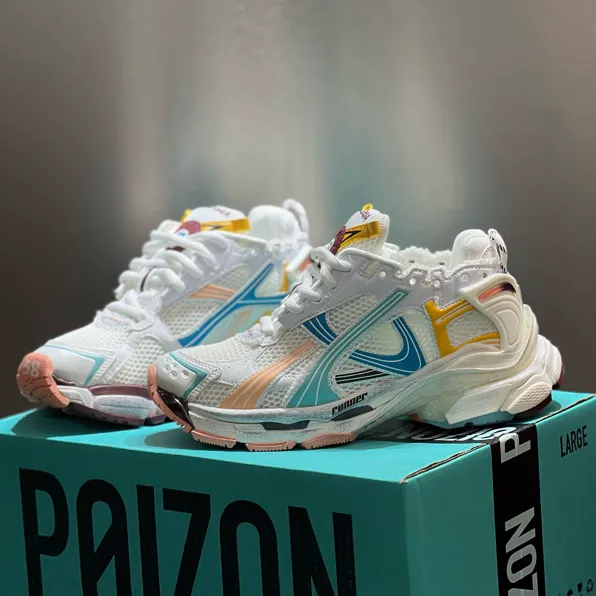 BLCG Runner Worn-Out White Blue PinkShoes Sneakers - bl0000035 - Image 5