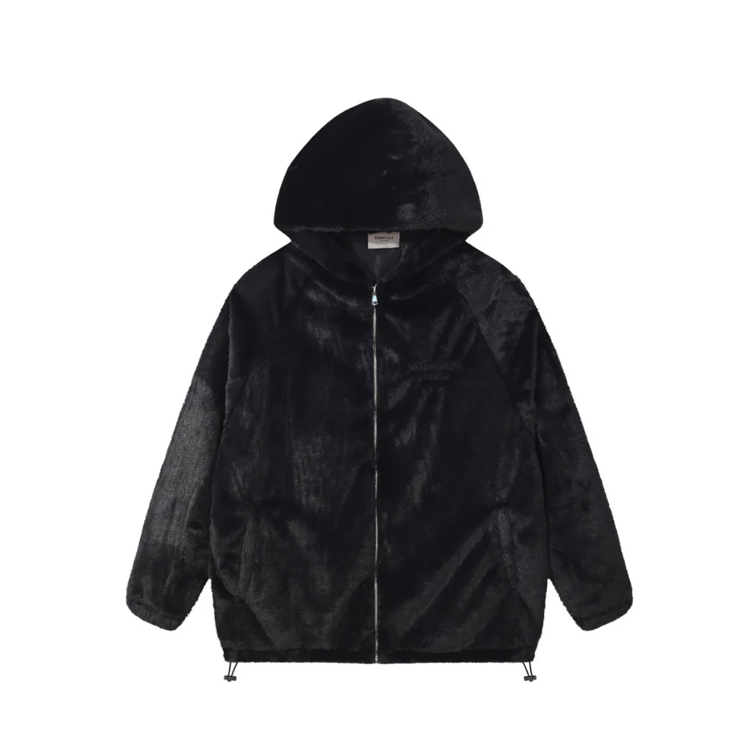 Essentials FOG Fur Hooded Jacket - FOG0026 - Image 3