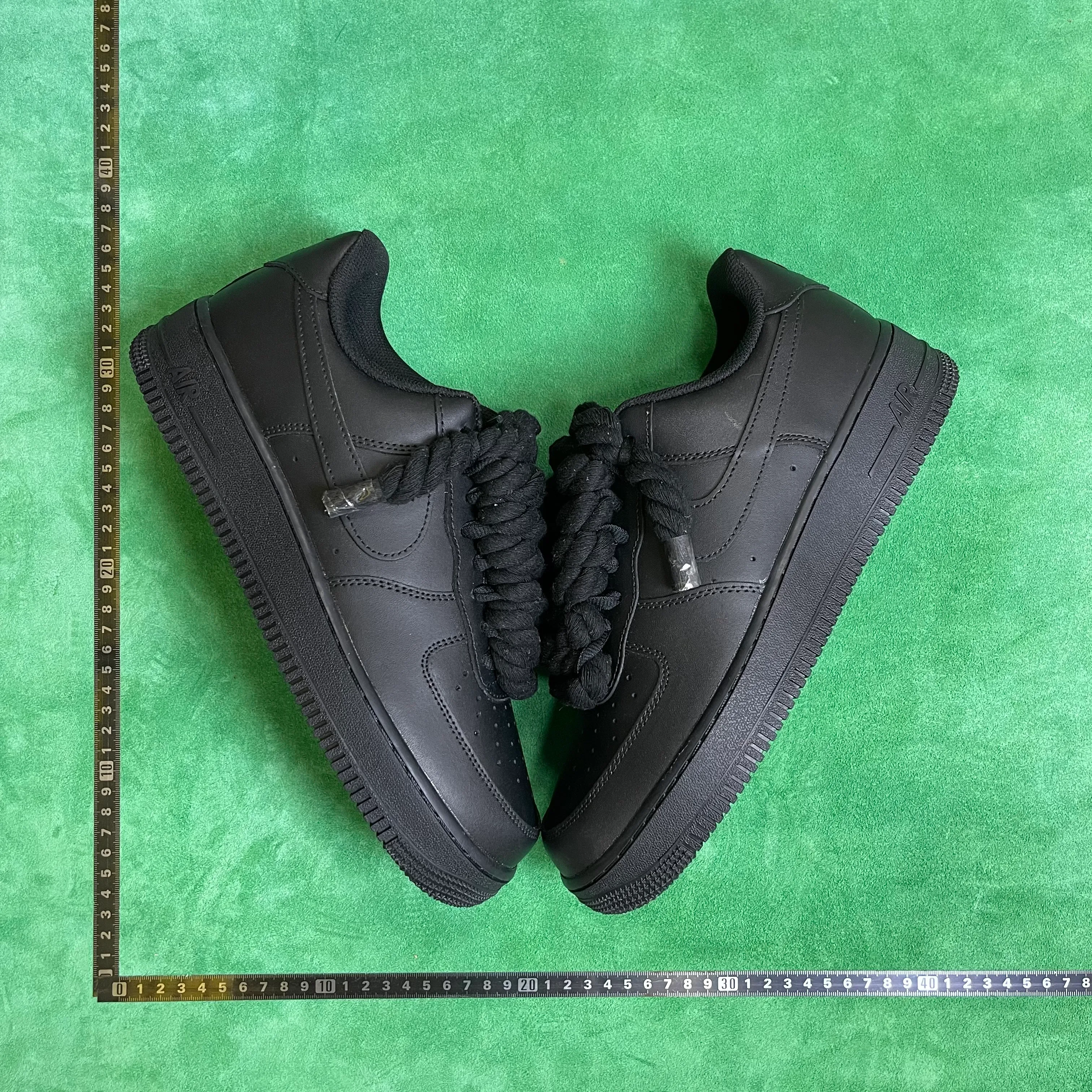 AF 1 Low Rope Lace Black Shoes Sneakers – nk0000634 - Image 4