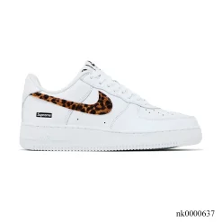 SUP x GOODENOUGH x AF 1 Low White Cheetah Print Shoes Sneakers - nk0000637