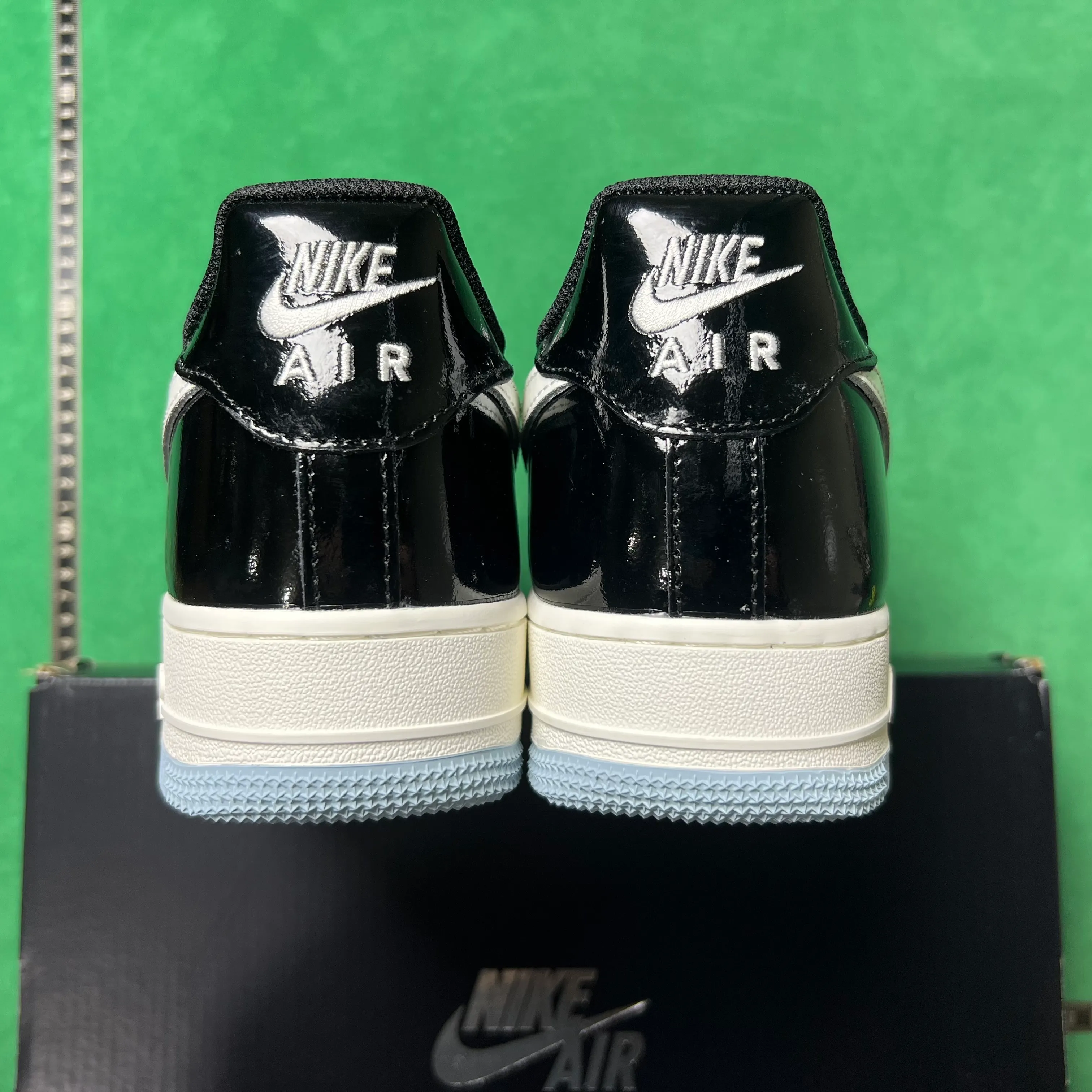AF 1 Low Black Iron Grey Patent Shoes Sneakers – nk0000638 - Image 10