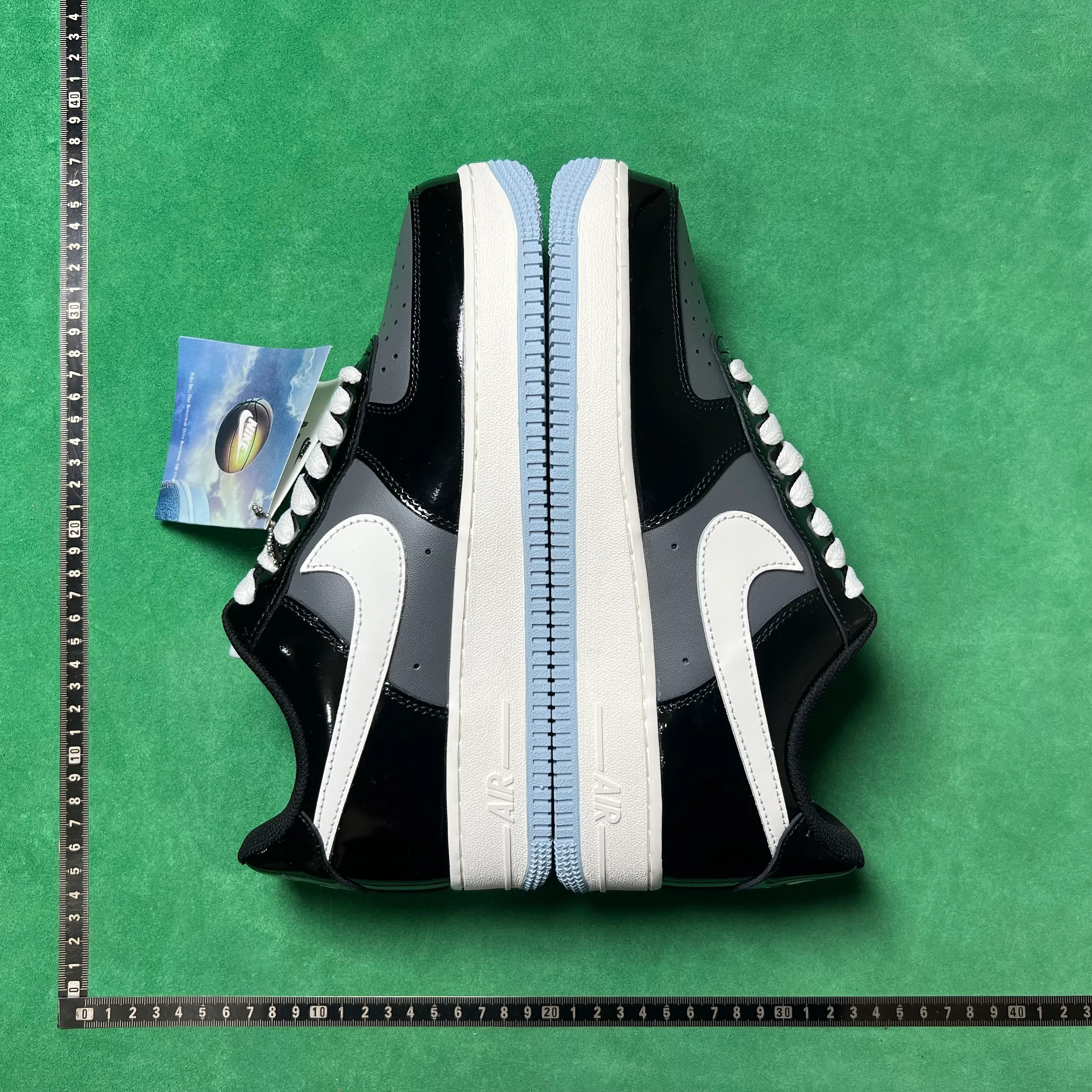 AF 1 Low Black Iron Grey Patent Shoes Sneakers – nk0000638 - Image 8