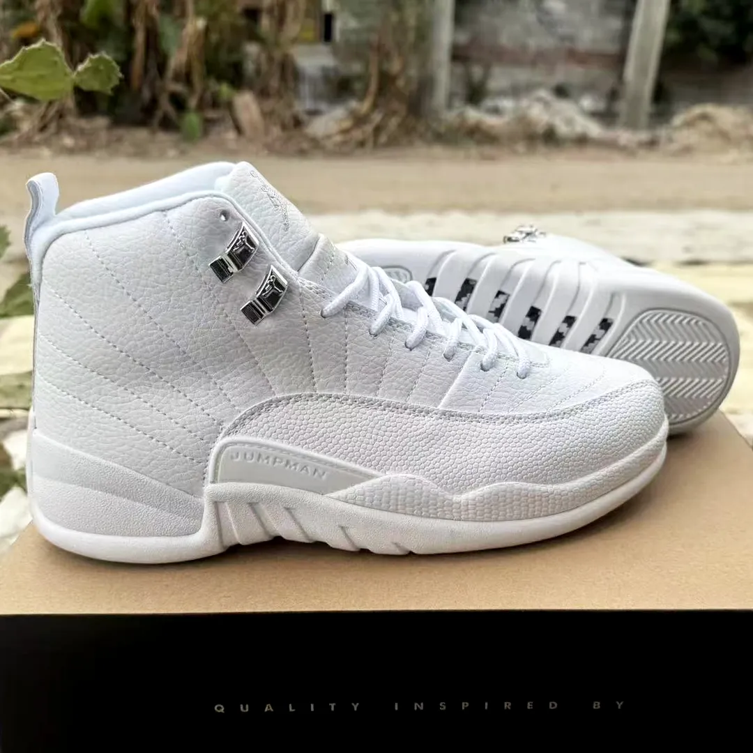 AJ 12 Triple White Shoes Sneakers - nk0004696 - Image 6
