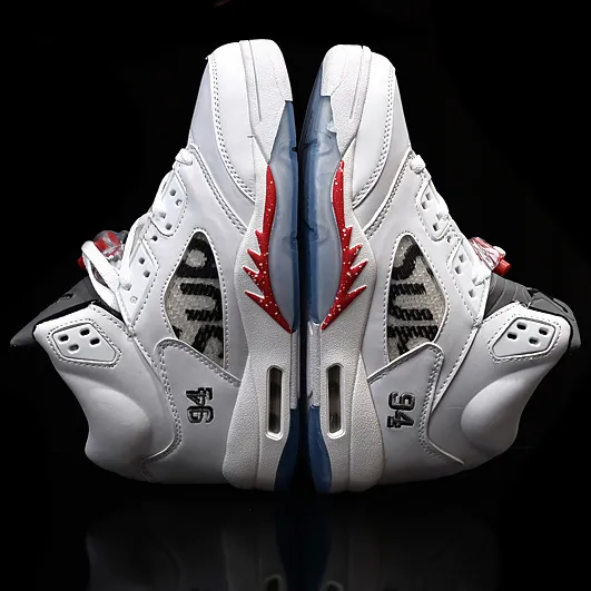 SUP x AJ 5 White Shoes Sneakers - nk0004701 - Image 10