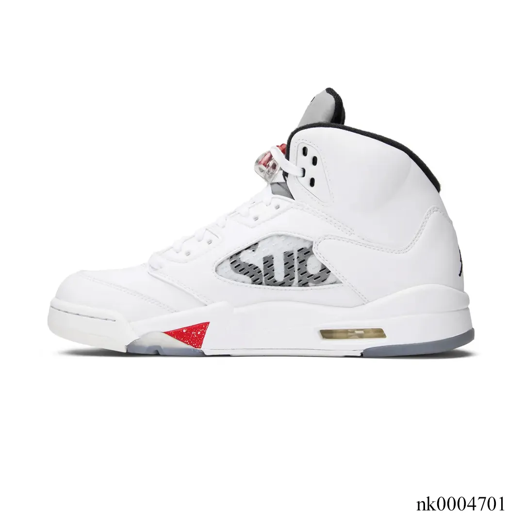 SUP x AJ 5 White Shoes Sneakers - nk0004701 - Image 2