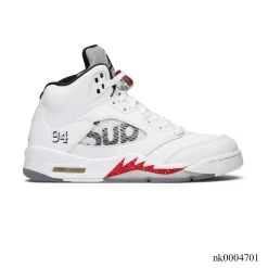 SUP x AJ 5 White Shoes Sneakers - nk0004701