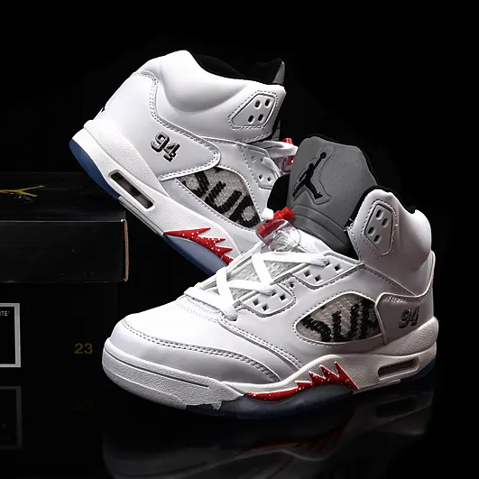 SUP x AJ 5 White Shoes Sneakers - nk0004701 - Image 7