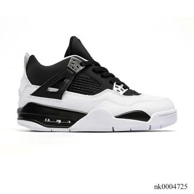 AJ 4 Black White Shoes Sneakers - nk0004725