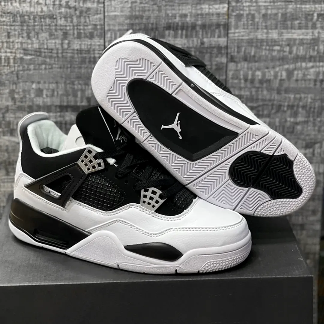 AJ 4 Black White Shoes Sneakers - nk0004725 - Image 7