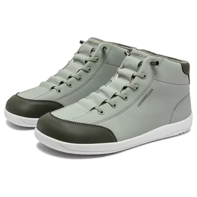 Wide Toe Box Faux Fur Lined Ankle Sneakers