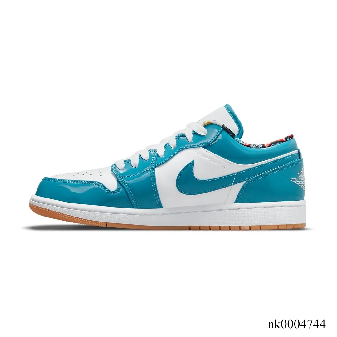AJ 1 Low SE Barcelona Cyber Teal Shoes Sneakers – nk0004744 - Image 2