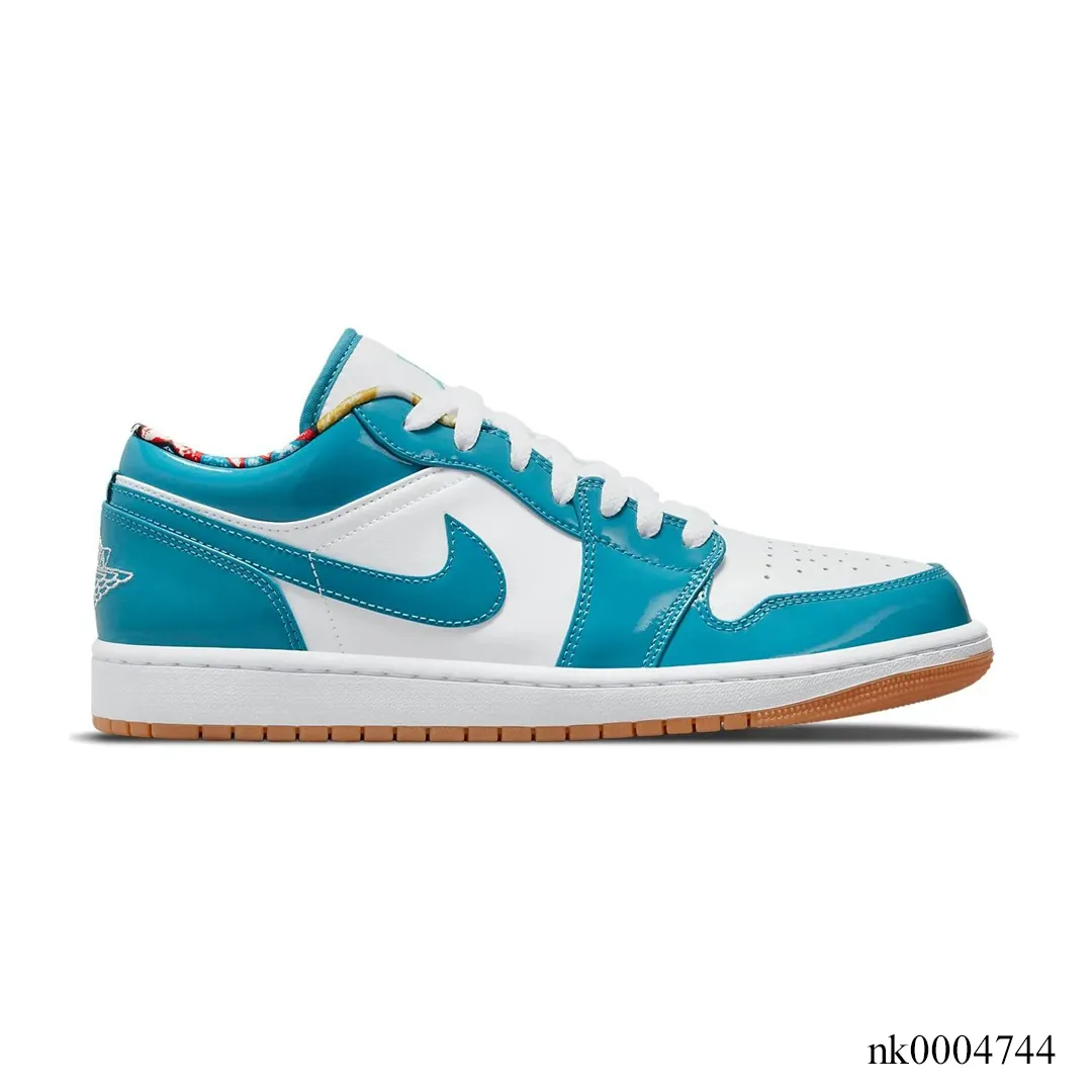 AJ 1 Low SE Barcelona Cyber Teal Shoes Sneakers – nk0004744