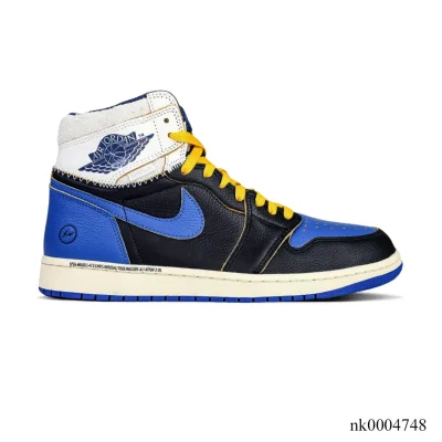 Fragment x Union LA x AJ 1 High OG Sport Royal Shoes Sneakers – nk0004748