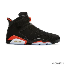 AJ 6 Black Infrared Orange Shoes Sneaker - nk0004758