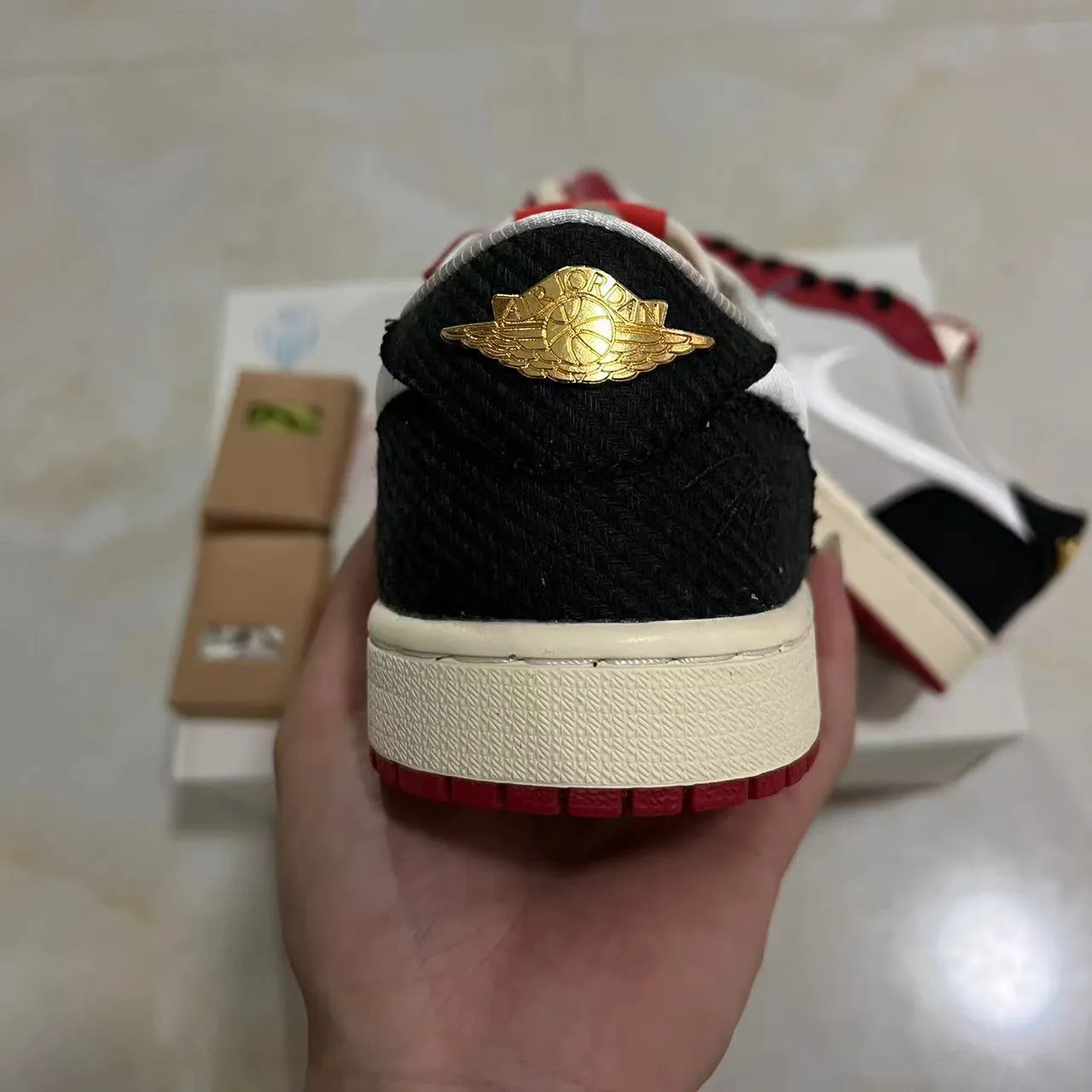 Trophy Room x AJ 1 Low OG (White Swoosh) Shoes Sneakers – nk0004773 - Image 11