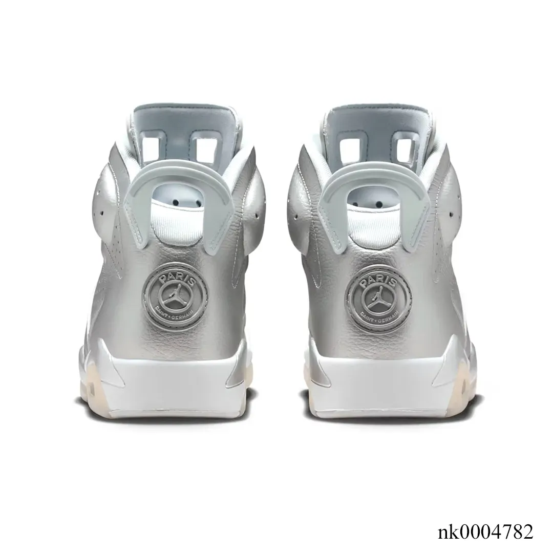 PSG x AJ 6 Metallic Silver Shoes Sneaker - nk0004782 - Image 5